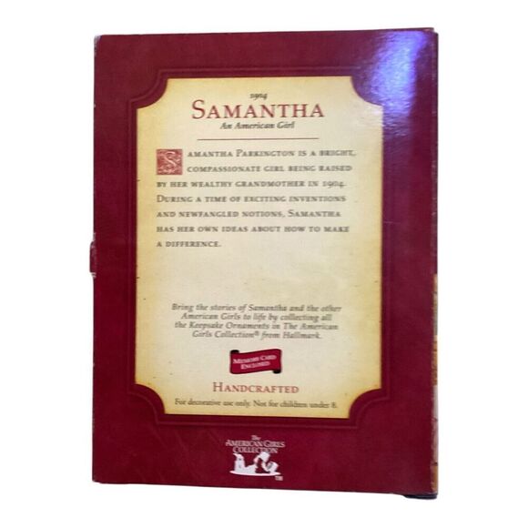 2003 Hallmark Samantha An American Girl Ornament Christmas - Picture 5 of 10